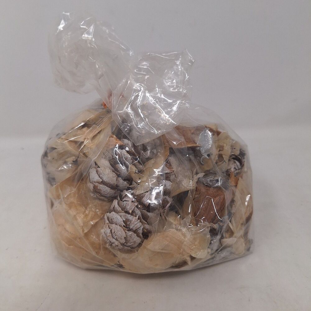 Potpourri Decorative Fall Garden Tan Silver Pinecone Holiday Botanical Filler